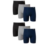 Hanes Men's Tagless Boxer Briefs - 6 Pack - Black/Concrete Heather - L (UK)
