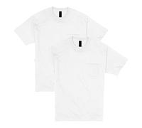 Hanes Men's Heavyweight Pocket T-Shirt, Beefy-T Full-Cut Cotton Pocket Tee for Men, Crewneck T-Shirt for Men, 1 or 2 Pack, White - 2 Pack, 3XL