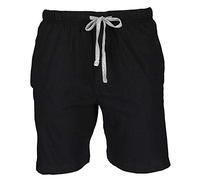 Hanes Men's Jersey Knit Cotton Button Fly Pyjama Sleep Shorts, 2XL, New Black