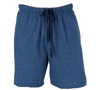 Hanes Men's Jersey Knit Cotton Button Fly Pyjama Sleep Shorts, Large, Blue
