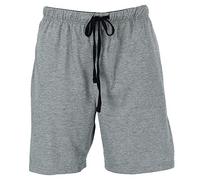 Hanes Men's Jersey Knit Cotton Button Fly Pyjama Sleep Shorts, Large, Grey