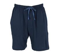 Hanes Men's Jersey Knit Cotton Button Fly Pyjama Sleep Shorts, Small, Navy