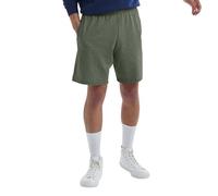 Hanes Men's Jersey Short with Pockets, Camo Green Heather, Large