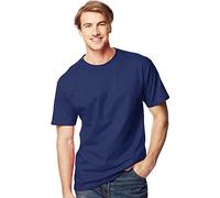 Hanes Men's Lay Flat Collar Tall Beefy T-Shirt - Navy Blue - XLT
