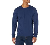 Hanes Men's Long-Sleeve Beefy-T Shirt, Navy, XX-Large (Pack of 2)