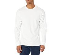 Hanes Men's Long Sleeve Beefy-T Shirt, White, X-Large (Pack of 2)