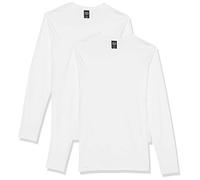 Hanes Men's Long Sleeve Nano Cotton Premium T-Shirt (Pack of 2), White, 3X-Large