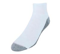 Hanes Men's Max Cushioned Ankle Socks, Moisture-Wicking with Odor Control, Multi-Pack, White/Grey-6 Pack, 4.5-12 UK (Pack of 6)