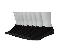 Hanes Men's Men's 8-pack Hanes Ultimate Men s 8 Pack Ultra Cushion FreshIQ Odor Control with Wicking Low Cut Socks Black, Black, One Size UK