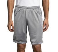 Hanes Men's Mesh Pocket Short, Athletic Grey, XL