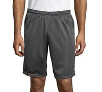 Hanes Men's Mesh Pocket Short, Railroad Gray, Large