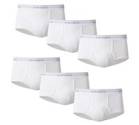 Hanes Men's Moisture-Wicking Cotton Briefs, White and Black, Multi-Packs Available, 6 Pack-Assorted, L (Pack of 6)