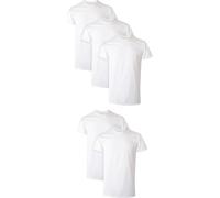 Hanes Men's Moisture-Wicking Crewneck Performance Undershirt, 5-Pack, White, Large (Pack of 5)