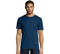Hanes Men's Nano Premium Cotton Pocket T-Shirt (Pack of 2), Navy Blue, Medium