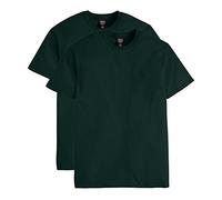 Hanes Men's Nano Premium Cotton T-Shirt (Pack of 2), Deep Forest, Medium