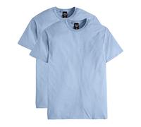 Hanes Men's Nano Premium Cotton T-Shirt (Pack of 2), Light Blue, S