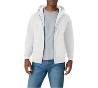 Hanes Men's, EcoSmart Fleece Full-Zip Hoodie, Hooded Sweatshirt, White, L