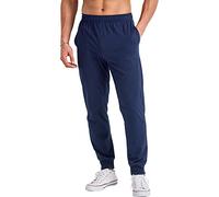 Hanes Men's Originals Cotton Joggers, Jersey Sweatpants Pockets, 30" Inseam, Athletic Navy, Large