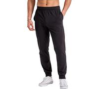 Hanes Men's Originals Cotton Joggers, Jersey Sweatpants Pockets, 30" Inseam, Black, Medium