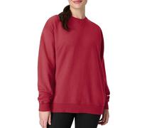 Hanes Men's Originals Fleece, Garment Dyed Pullover, Crewneck Sweatshirts, Crimson Fall, S