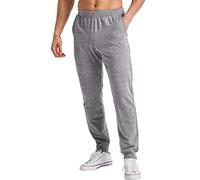Hanes Men's Originals French Terry Joggers, Lightweight Sweatpants with Pockets, 30" Inseam, Black 50r Pe Heather, Large