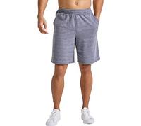 Hanes Men's Originals French Terry Sweat, Pull-on Athletic Shorts, 9", Navy Pe Heather, XX-Large