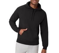 Hanes Men's ComfortWash Garment Dyed Fleece Hoodie Sweatshirt Hooded, Black, Large