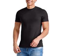 Hanes Men's Originals Lightweight, Crewneck T-Shirts, Tri-Blend Tee, Tall Sizes, Black, Large