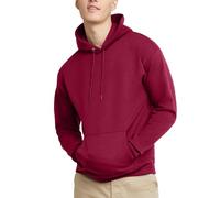 Hanes Men's Pullover EcoSmart Hooded Sweatshirt Hoody, Cardinal, 3XL