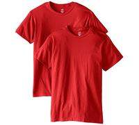Hanes Men's S/S Nano-t Nano Premium Cotton T-Shirt (Pack of 2), DarkRed, M