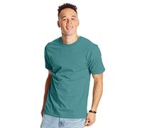 Hanes Men's Short Sleeve Beefy-t, Green Clay, Large