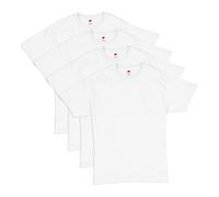 Hanes Men's Essentials Short Sleeve T-Shirt Value Pack, White 4-Pack, XXXXL (Pack of 4)