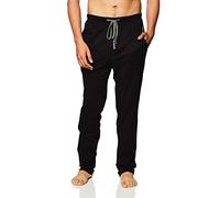 Hanes Men's Solid Knit Sleep Pant with Pockets and Drawstring, Black, Medium
