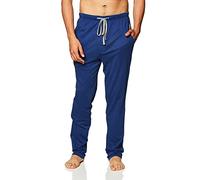 Hanes Men's Solid Knit Sleep Pant with Pockets and Drawstring, Blue, M