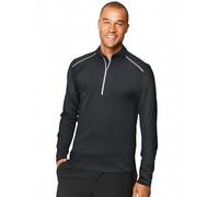 Hanes Men's Sport Performance Quarter-Zip Pullover Sweatshirt, Stealth, Medium