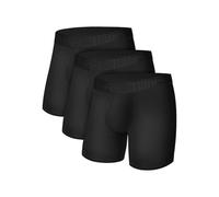 Hanes Men's Supersoft Underwear, Viscose from Bamboo, Trunks and Boxer Briefs, Black-Regular, XXL (Pack of 3)