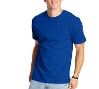 Hanes Men's T-Shirt, Beefy-T Heavyweight Cotton Crewneck Tee, 1 or 2 Pack, Available in Tall Sizes, Deep Royal - 1 Pack, XXL
