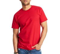Hanes Men's T-Shirt, Beefy-T Heavyweight Cotton Crewneck Tee, 1 or 2 Pack, Available in Tall Sizes, Deep Red - 1 Pack, Medium