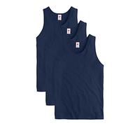 Hanes Men's T-Shirt (Pack of 3), Athletic Navy Blue, S