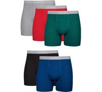 Hanes Men's Tagless Boxer Briefs-Multiple Colors, Multi - 5 Pack, L
