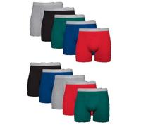 Hanes Men's Tagless Cool Dri Boxer Briefs with ComfortFlex Waistband, 10 Pack-Assorted, S (Pack of 10)