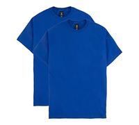 Hanes Men's Tall Short Sleeve Beefy-T, Deep Royal, X-Large/Tall (Pack of 2)