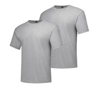 Hanes Men's Tall Short Sleeve Beefy-T, Light Steel, XX-Large/Tall (Pack of 2)