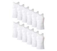 Hanes Men's Tank Top Undershirt Pack, Cool & Breathable Cotton, Moisture-Wicking Ribbed Tanks for Men, Multi-Pack, White, Medium