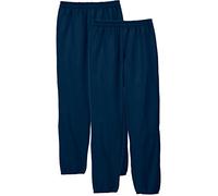 Hanes Men's Trousers, Navy, 2 Pack, L