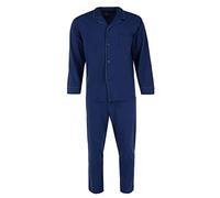 Hanes Men's Two Piece Sleep Set, Small, Navy