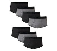 Hanes mens Ultimate Classic 7-Pack Brief, Gray/Black - 7 Pack, XL