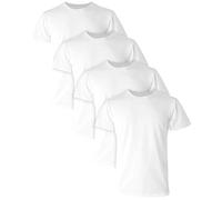 Hanes Men's Ultimate Comfort Fit Undershirt Set Moisture Wicking Stretch Cotton 4 Pack Underwear, White Pack of 4, XL