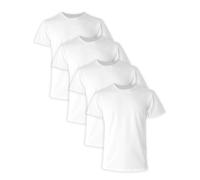Hanes Men's Ultimate Comfort Fit Undershirt Set Moisture Wicking Stretch Cotton 4 Pack Underwear, White Pack of 4, XL