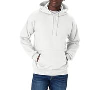 Hanes Men's Ultimate Cotton Hooded Sweatshirt, White, XL